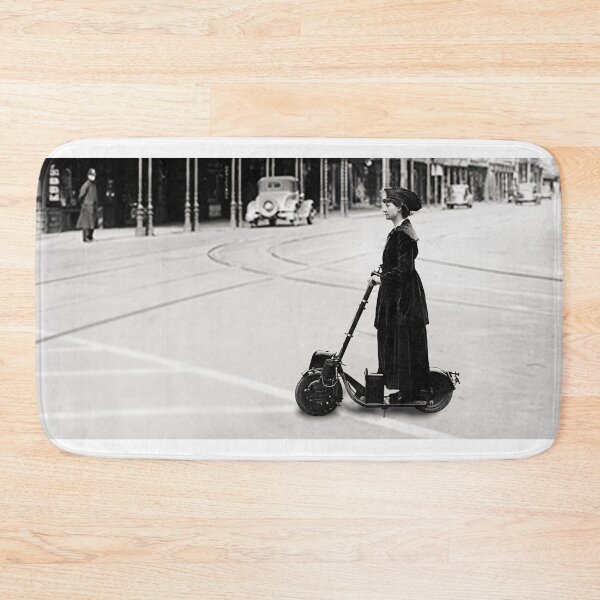Item preview, Florence Norman riding her motor-scooter in 1916 designed and sold by BritishYank.