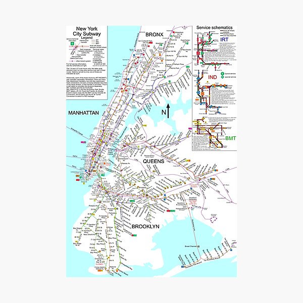 Item preview, NYC Subway Map - New York City Subway train designed and sold by balbert3.