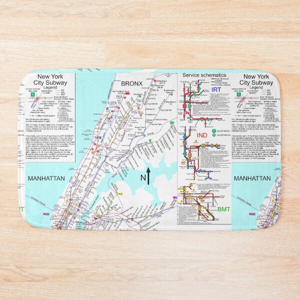 Item preview, NYC Subway Map - New York City Subway train designed and sold by balbert3.