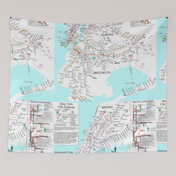 Item preview, NYC Subway Map - New York City Subway train designed and sold by balbert3.