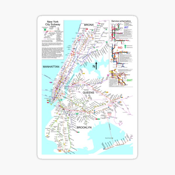 Item preview, NYC Subway Map - New York City Subway train designed and sold by balbert3.