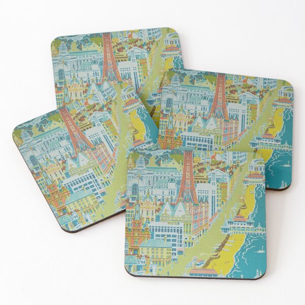 Item preview, Blackpool Vintage Travel Poster designed and sold by vintagevivian.