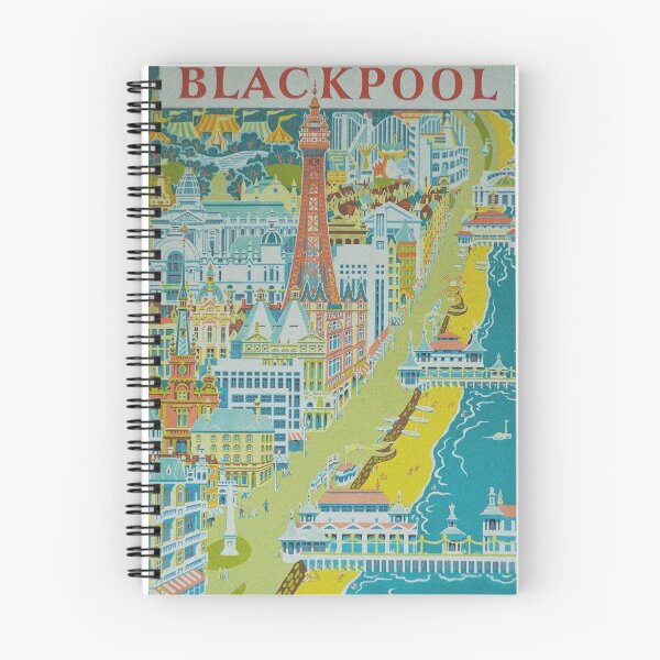 Item preview, Blackpool Vintage Travel Poster designed and sold by vintagevivian.