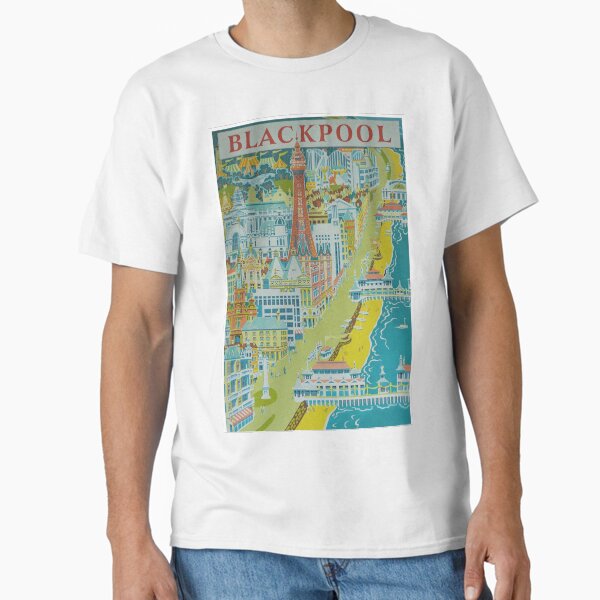 Item preview, Blackpool Vintage Travel Poster designed and sold by vintagevivian.