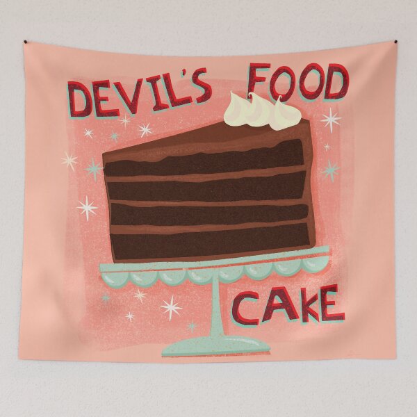 Item preview, Devil’s Food Cake An All American Classic Dessert  designed and sold by BunnyThePainter.