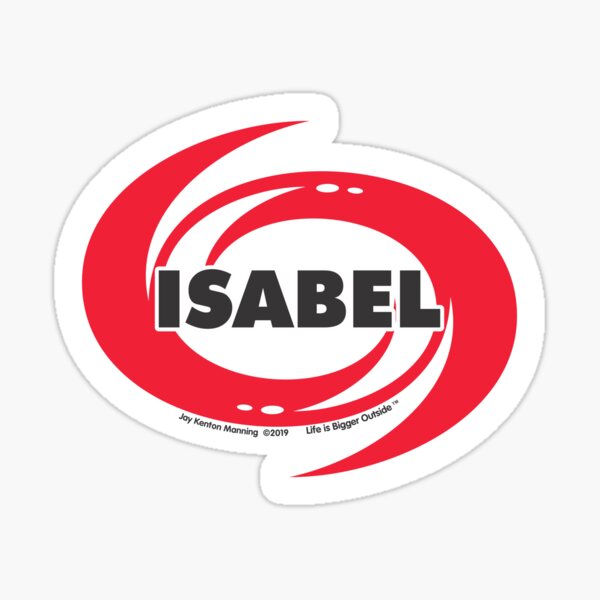 Isabel Hurricane Sticker- Weatherproof! Sticker