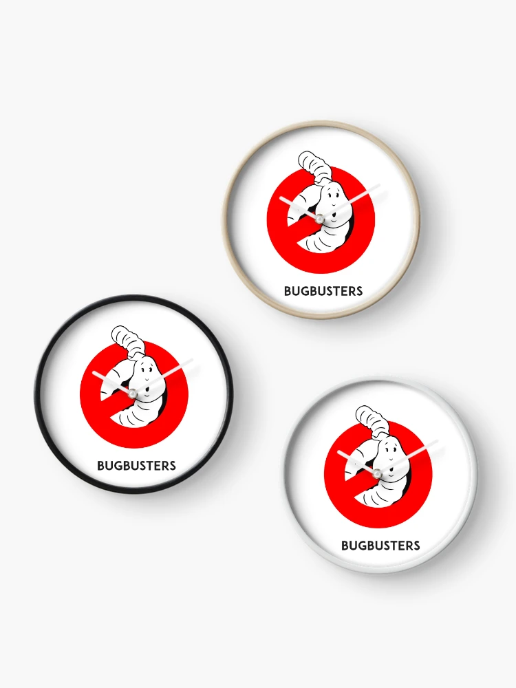 Thumbnail 3 of 4, Clock, bugbusters designed and sold by FunnyGrief.