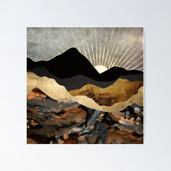 Item preview, Copper and Gold Mountains designed and sold by spacefrogdesign.