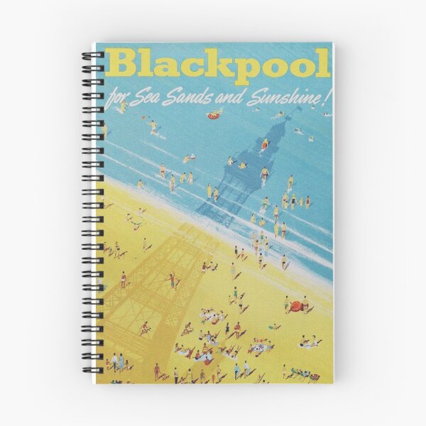 Item preview, Blackpool Vintage Travel Poster designed and sold by vintagevivian.