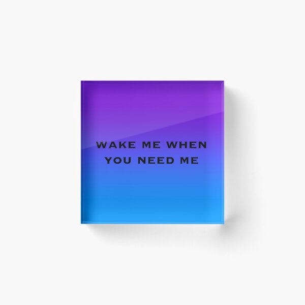 Item preview, Wake Me (black) designed and sold by Toffee Bee.