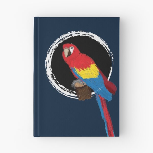 Aperçu de l'œuvre Illustration d'un perroquet macaw écarlate assis II créée et vendue par JD's Shop.