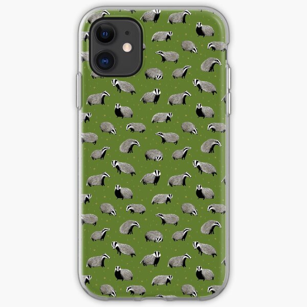 Badger Pattern iPhone Soft Case