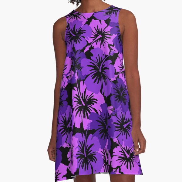 Item preview, Epic Hibiscus Hawaiian Floral Aloha Shirt Print - Purple designed and sold by DriveIndustries.