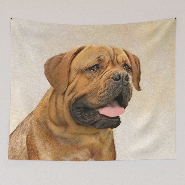 Item preview, Dogue de Bordeaux Painting - Cute Original Dog Art designed and sold by alpendesigns.