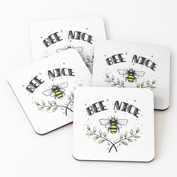 Item preview, Bee nice. Be nice, be kind. Save the bees designed and sold by MugDesignStore.