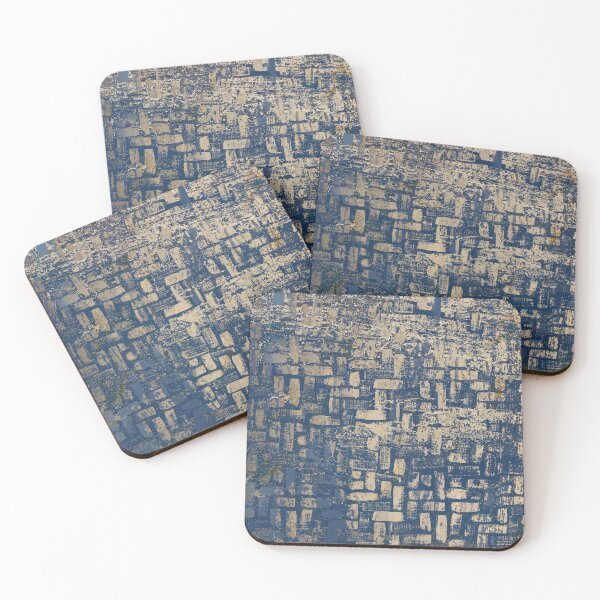 Item preview, Navy and Gold Metallic Pattern designed and sold by invitingleelee.