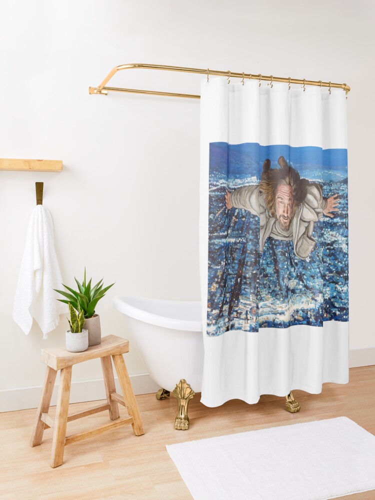 Alternate view of Come Fly With Me Shower Curtain