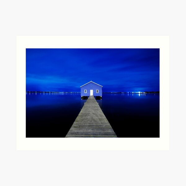 Crawley Edge Boatshed Art Print