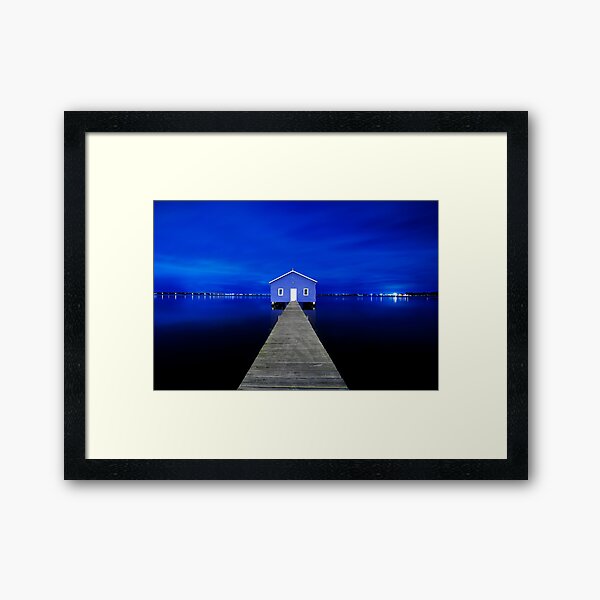 Crawley Edge Boatshed Framed Art Print