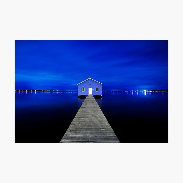 Crawley Edge Boatshed Photographic Print