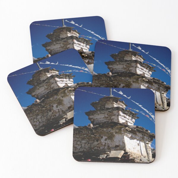 Item preview, Buddhist gompa and prayer flags in the Himalaya range, Annapurna region, Nepal designed and sold by RaimondKlavins.