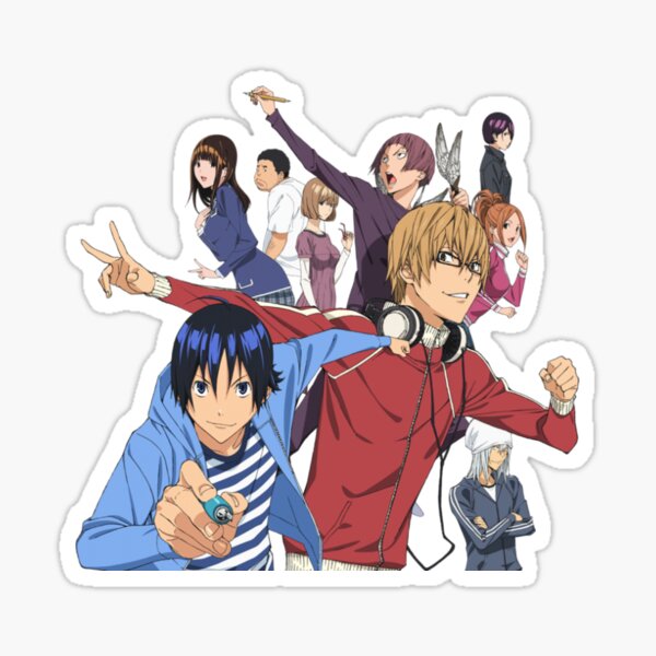 Anime folder icons 6, Bakuman S3, two male anime character art, png | PNGEgg