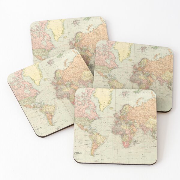 Item preview, Vintage Colorful Historical World Map designed and sold by easteuromaps.