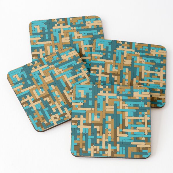 Item preview, Blue-brown grid seamless designed and sold by Shoshina.