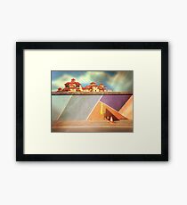 pedestrians use other side Framed Print