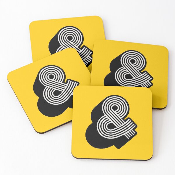 Item preview, Ampersand in Yellow and Black designed and sold by MotivatedType.