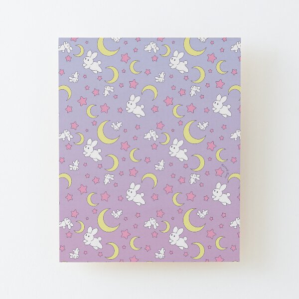 Usagi Pattern Old Style Wood Mounted Print