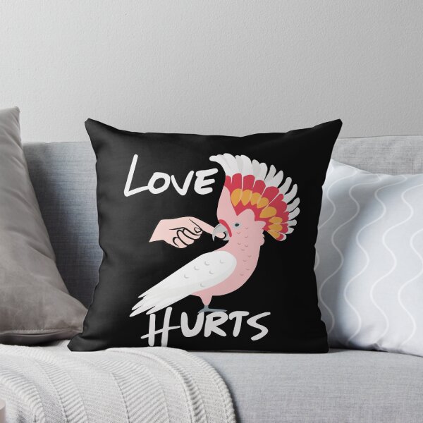 Item preview, Love Hurts Major Mitchell Cockatoo Parrot Biting Finger designed and sold by einsteinparrot.