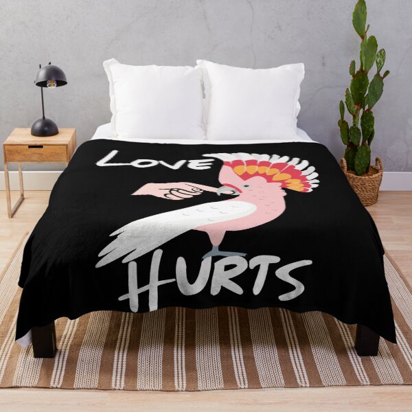 Item preview, Love Hurts Major Mitchell Cockatoo Parrot Biting Finger designed and sold by einsteinparrot.