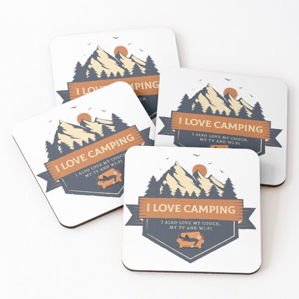 Item preview, I love camping designed and sold by SillyTees.