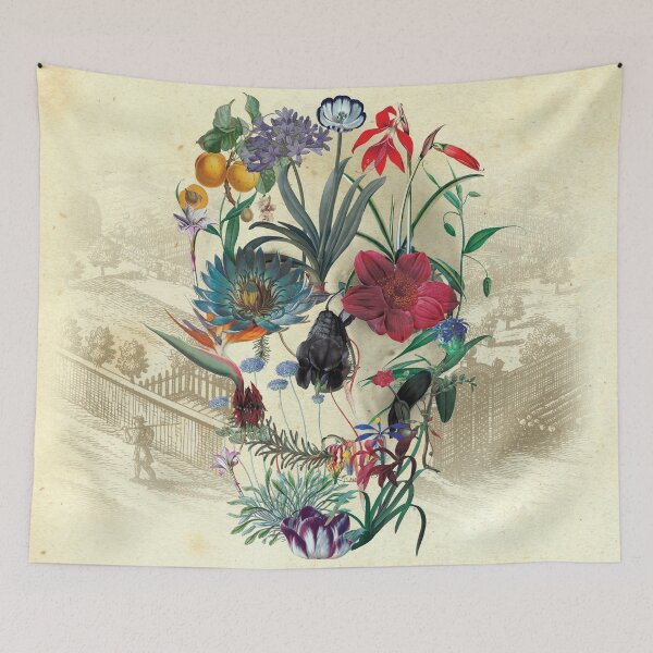Item preview, Botanical Skull designed and sold by Ali Gulec.