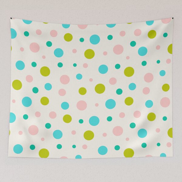 Item preview, Multicolor circles over beige designed and sold by marufemia.