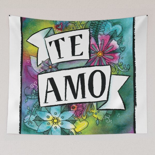Item preview, Te Amo en acuarela designed and sold by Kelly Roy.