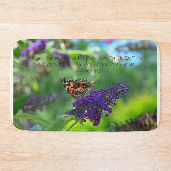 Item preview, Romans 5 8 Admiral Butterfly designed and sold by LisaWootenPhoto.