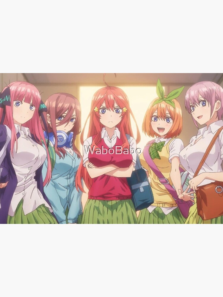 Nakano Sisters - Nino, Miku, Itsuki, Yotsuba, Ichika [Gotoubun no Hanayome/  The Quintessential Quintuplets] Poster for Sale by WaboBabo