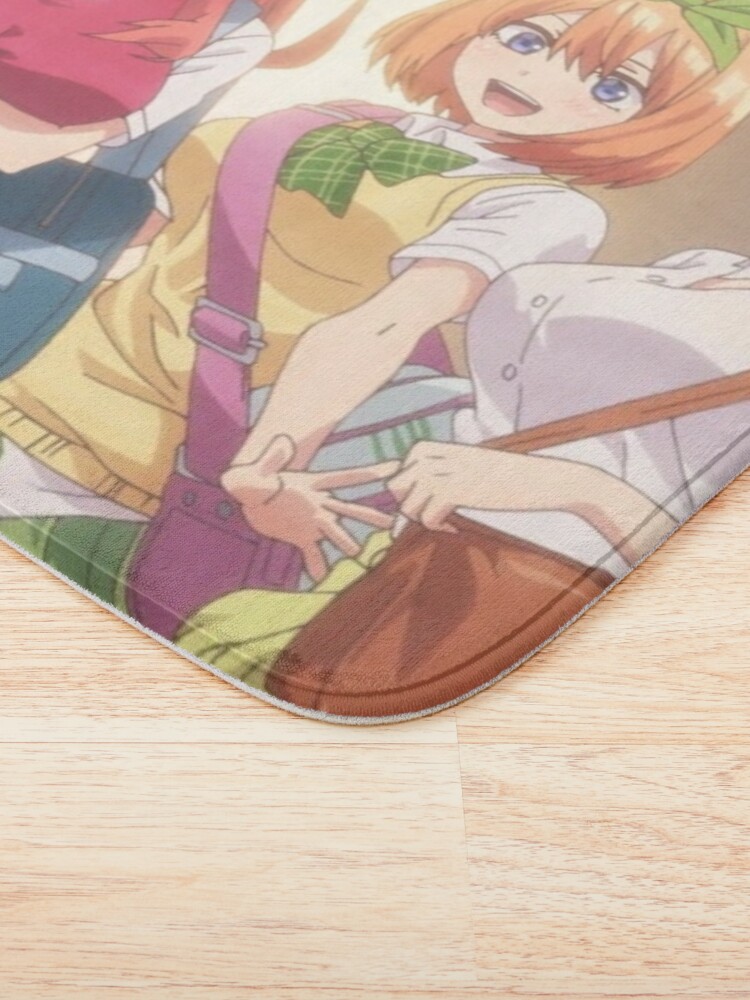 Nakano Sisters - Nino, Miku, Itsuki, Yotsuba, Ichika [Gotoubun no Hanayome/  The Quintessential Quintuplets] Bath Mat for Sale by WaboBabo