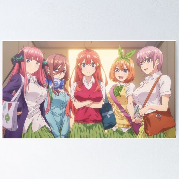 Miku Nakano, Quintessential Quintuplets, Anime Waifu, 5-toubun no Hanayome,  Nino Poster for Sale by boutique shop