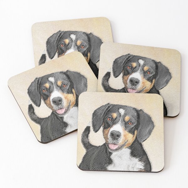 Item preview, Entlebucher Mountain Dog Painting - Original Art designed and sold by alpendesigns.