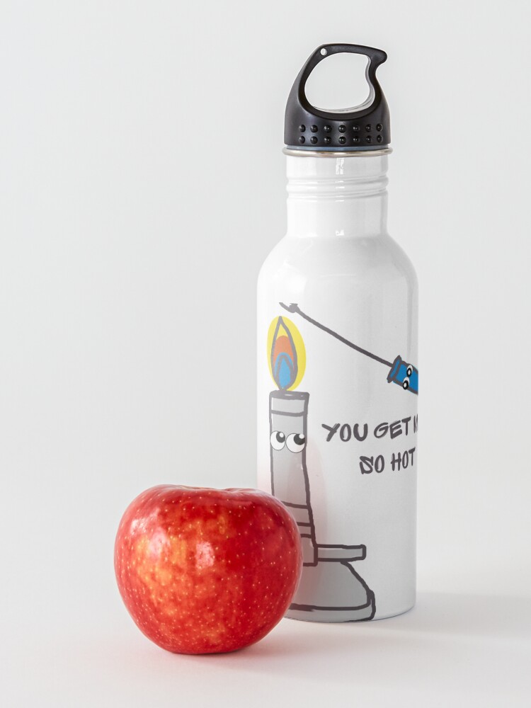 Alternate view of Microbiology Lab Bunsen Burner Loop Flame Water Bottle