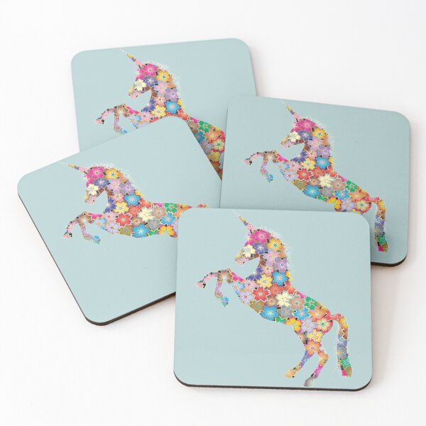 Item preview, Floral Patterned Unicorn designed and sold by azule1.