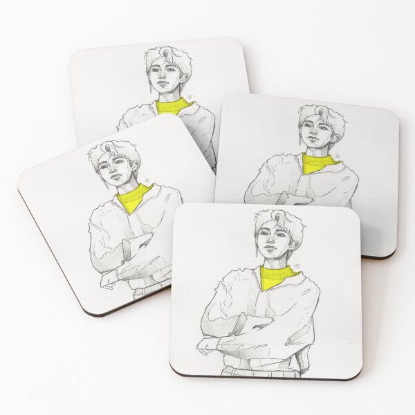 Item preview, RM / Namjoon (Pencil & fluo yellow) designed and sold by k-stuffy.