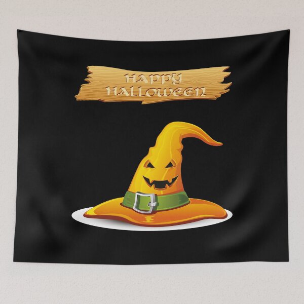 Item preview, Happy Halloween hat designed and sold by wolfgangrainer.