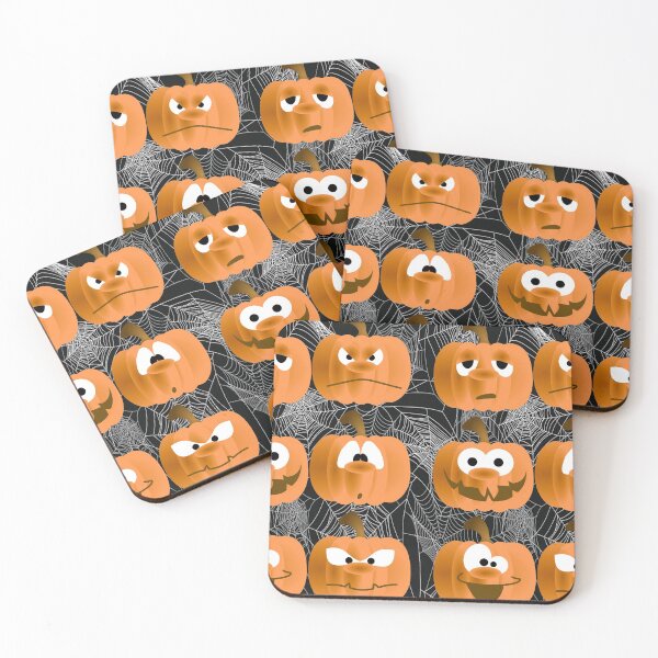 Item preview, PUMPKIN FACES - ORANGE designed and sold by HeckaDoodleDo.