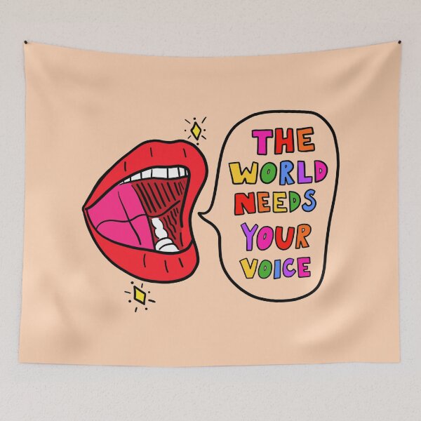 Item preview, The World Needs Your Voice designed and sold by crystaldraws.