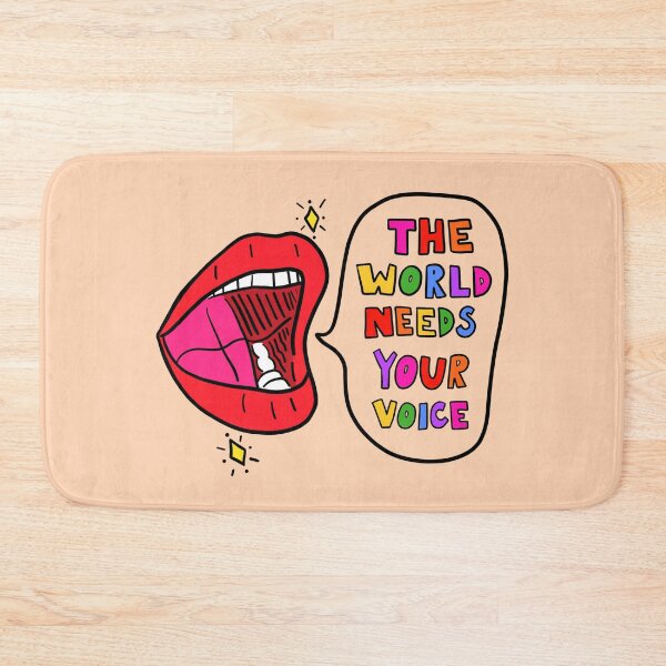 Item preview, The World Needs Your Voice designed and sold by crystaldraws.