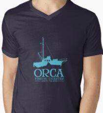 Orca Fishing Charter Men's V-Neck T-Shirt